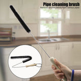 Cleaning Brush Flexible Bendable Dryer Washing Machine Refrigerator Pipe Dredge ToolBlack
