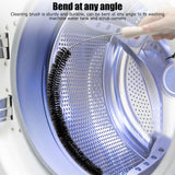 Cleaning Brush Flexible Bendable Dryer Washing Machine Refrigerator Pipe Dredge ToolBlack