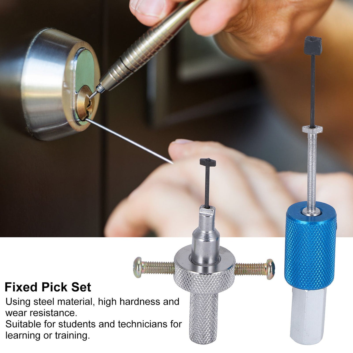 Unlocking Tool Steel Fixed Pick Set Repairing Hardware Parts Removal Accessory