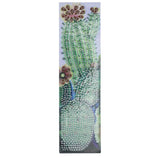 DIY Diamonds Painting Bookmarks Tassel Bookmark for Home Office School DIY MakingSucculent Pattern