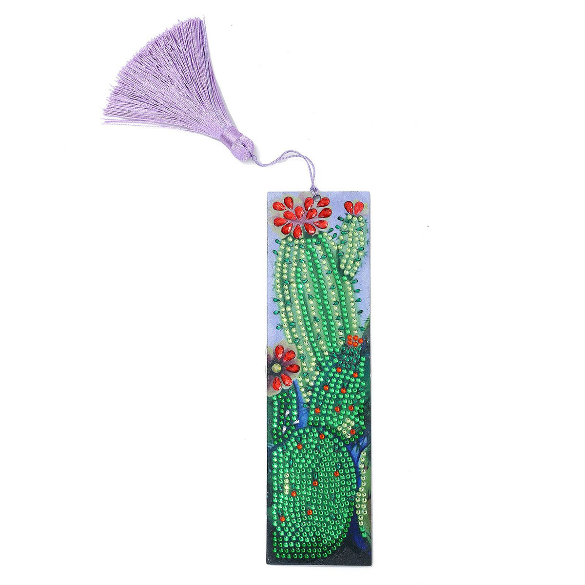 DIY Diamonds Painting Bookmarks Tassel Bookmark for Home Office School DIY MakingSucculent Pattern
