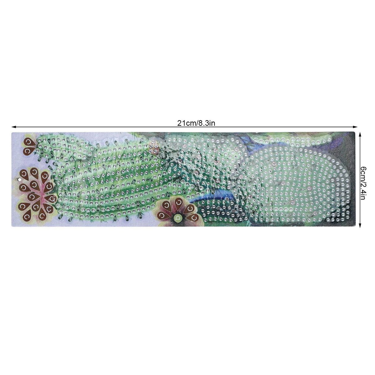DIY Diamonds Painting Bookmarks Tassel Bookmark for Home Office School DIY MakingSucculent Pattern