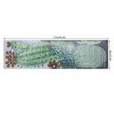 DIY Diamonds Painting Bookmarks Tassel Bookmark for Home Office School DIY MakingSucculent Pattern - Extra Image