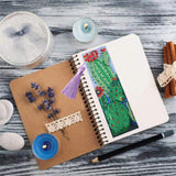 DIY Diamonds Painting Bookmarks Tassel Bookmark for Home Office School DIY MakingSucculent Pattern