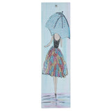 DIY Diamond Painting Bookmarks with Tassel Crafts Gift for Home Office School UseAA389‑Girl - Front View
