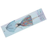 DIY Diamond Painting Bookmarks with Tassel Crafts Gift for Home Office School UseAA389‑Girl - Rear View