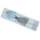 DIY Diamond Painting Bookmarks with Tassel Crafts Gift for Home Office School UseAA389‑Girl - Close-Up Angle