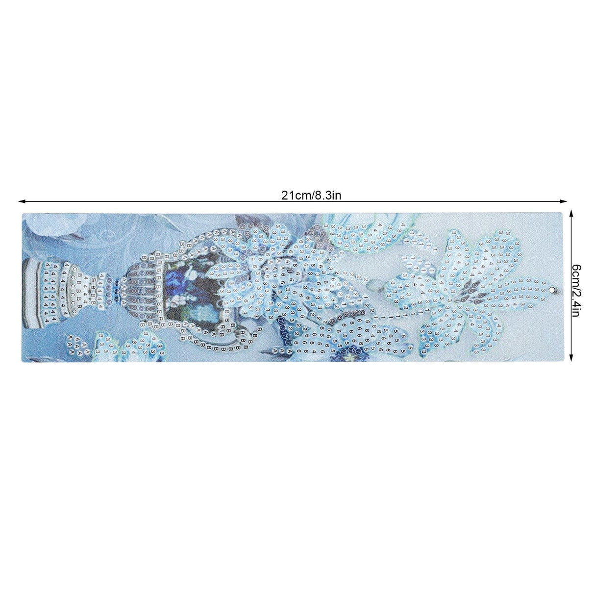 DIY Diamond Painting Bookmarks with Tassel Crafts Gift for Home Office School UseAA390‑Vase