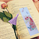 Diamond Painting Bookmarks with Tassel DIY Artware gift for Home Office School StudentsAA391‑Color Horse - Extra Image