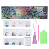 Diamonds Painting Bookmarks with Tassel Pendant Bookmark Art Craft for DIY MakingBird Pattern