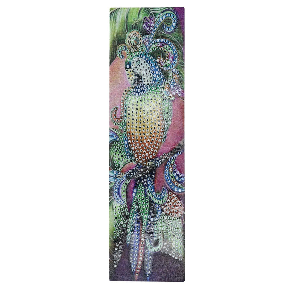Diamonds Painting Bookmarks with Tassel Pendant Bookmark Art Craft for DIY MakingBird Pattern