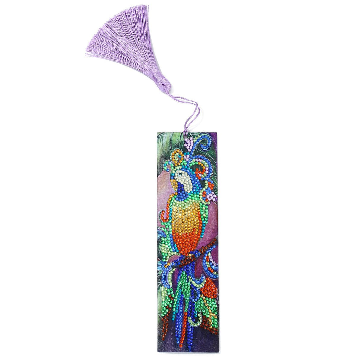 Diamonds Painting Bookmarks with Tassel Pendant Bookmark Art Craft for DIY MakingBird Pattern