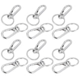 12pcs Alloy Keychain AntiRust No Deformation Glossy Surface for Hanging Key Wallet Zip Belt - Side View