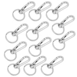 12pcs Alloy Keychain AntiRust No Deformation Glossy Surface for Hanging Key Wallet Zip Belt