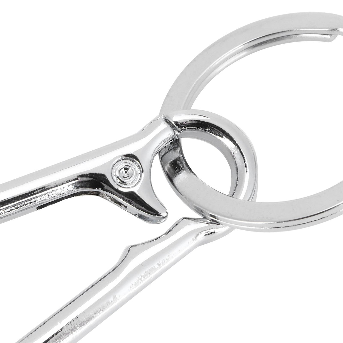 12pcs Alloy Keychain AntiRust No Deformation Glossy Surface for Hanging Key Wallet Zip Belt