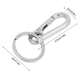 12pcs Alloy Keychain AntiRust No Deformation Glossy Surface for Hanging Key Wallet Zip Belt
