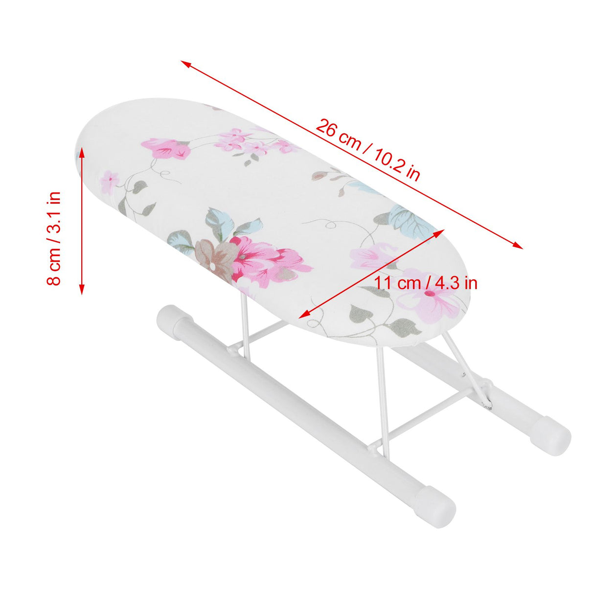 Mini Ironing Board Foldable Sleeve Cuffs Collars Ironing Table for Home Travel UseFlora Bloom