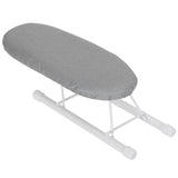 Mini Ironing Board Foldable Sleeve Cuffs Collars Ironing Table for Home Travel UseSilver Cloth - 45-Degree Angle