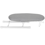 Mini Ironing Board Foldable Sleeve Cuffs Collars Ironing Table for Home Travel UseSilver Cloth