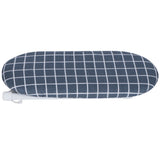 Mini Ironing Board Foldable Sleeve Cuffs Collars Ironing Table for Home Travel UseDark Blue Grid