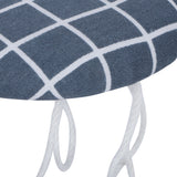 Mini Ironing Board Foldable Sleeve Cuffs Collars Ironing Table for Home Travel UseDark Blue Grid