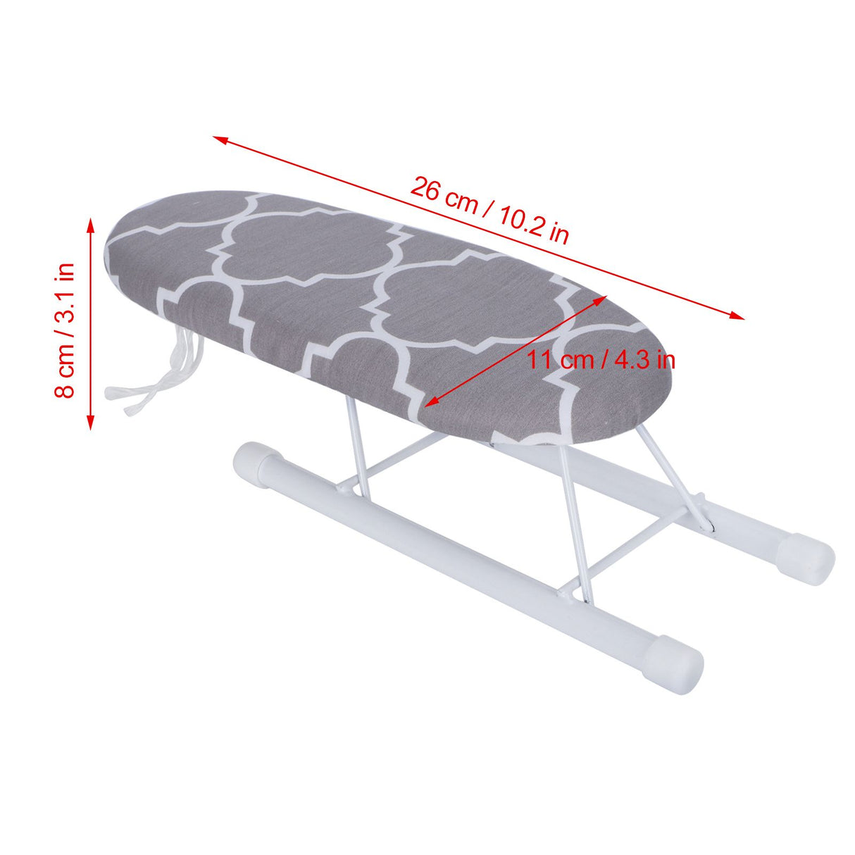 Mini Ironing Board Foldable Sleeve Cuffs Collars Ironing Table for Home Travel UseClassic Grid