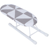 Mini Ironing Board Foldable Sleeve Cuffs Collars Ironing Table for Home Travel UseFashion Square Grid - Top-Down View