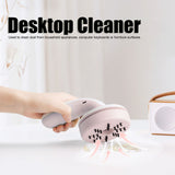 C500 Desktop Cleaner Rechargeable Handheld Mini Small Desktop Hair Dust CleanerPink - Extra Image
