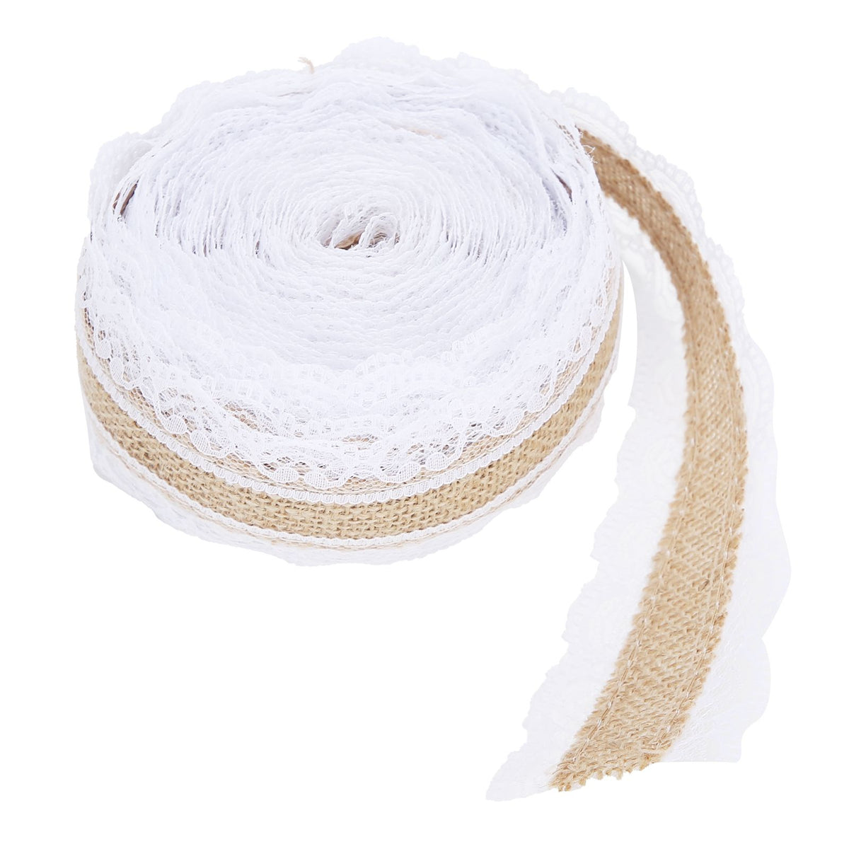 10m DIY Jute Lace Roll Wedding Birthday Party Decoration Crafts Clothing Accessories