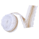 10m DIY Jute Lace Roll Wedding Birthday Party Decoration Crafts Clothing Accessories - Low Angle