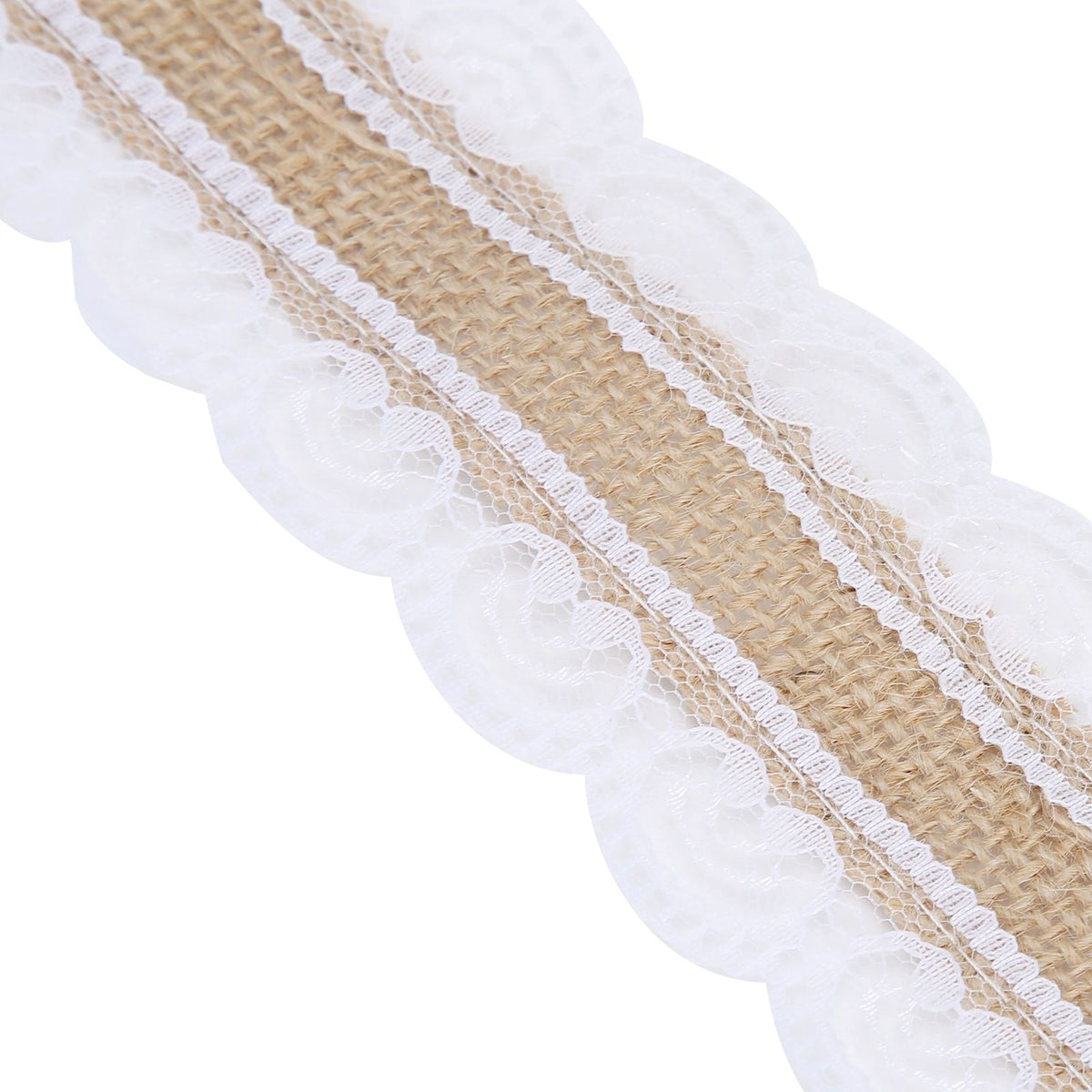 10m DIY Jute Lace Roll Wedding Birthday Party Decoration Crafts Clothing Accessories