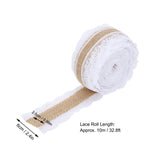 10m DIY Jute Lace Roll Wedding Birthday Party Decoration Crafts Clothing Accessories