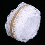 10m DIY Jute Lace Roll Wedding Birthday Party Decoration Crafts Clothing Accessories