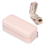 Portable Jewelry Organizer PU Fashion Earrings Necklace Rings Packaging Display Collection Case
