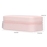 Portable Jewelry Organizer PU Fashion Earrings Necklace Rings Packaging Display Collection Case - Extra Image