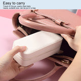 Portable Jewelry Organizer PU Fashion Earrings Necklace Rings Packaging Display Collection Case - Extra Image