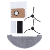 Side Brush Filter Dust Bag Kit Robot Vacuum Cleaner Parts Fit for Proscenic M7 MAX - Top-Down View