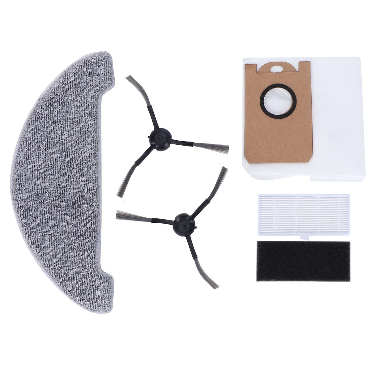 Side Brush Filter Dust Bag Kit Robot Vacuum Cleaner Parts Fit for Proscenic M7 MAX