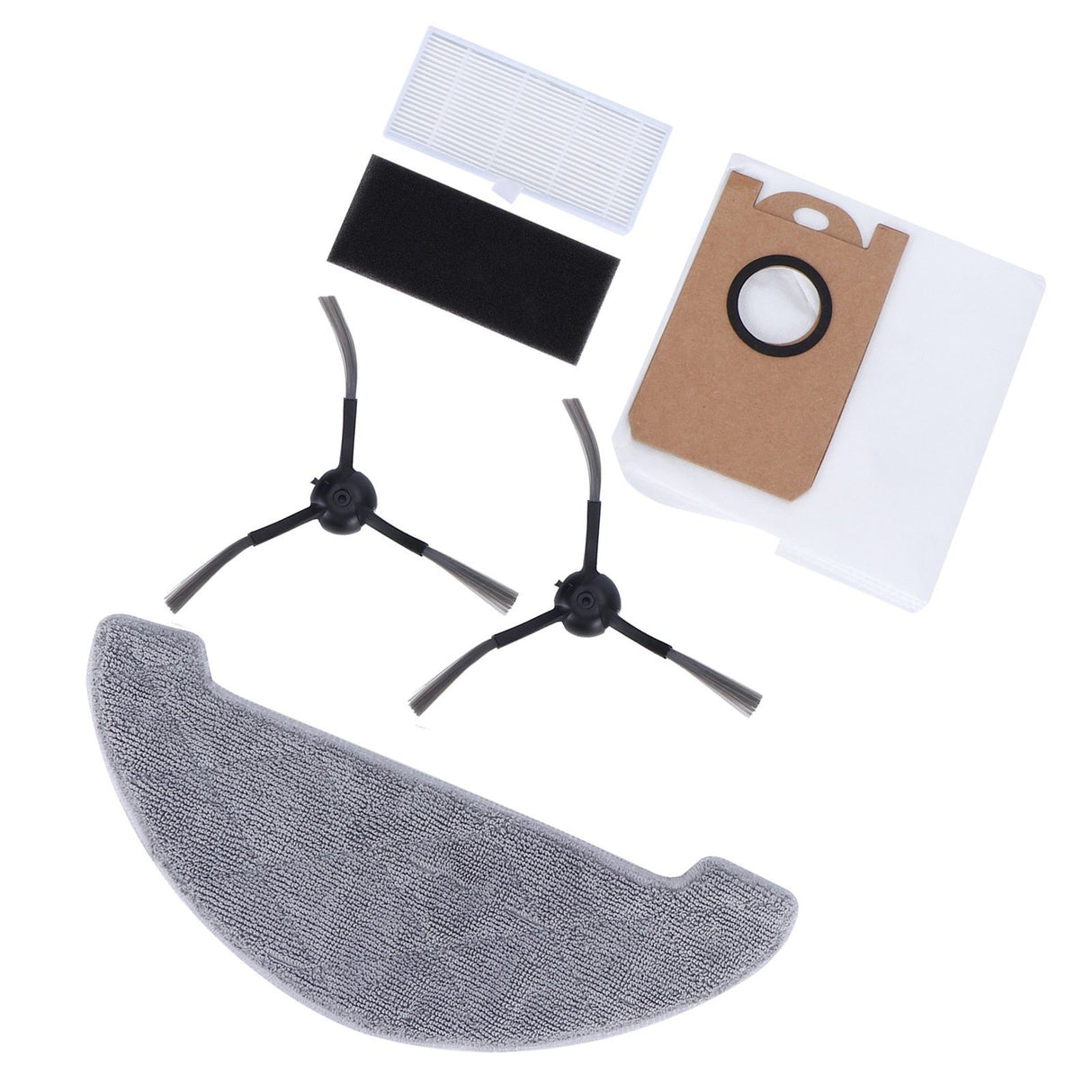 Side Brush Filter Dust Bag Kit Robot Vacuum Cleaner Parts Fit for Proscenic M7 MAX