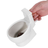 301‑400ml Ceramic Toilet Mug Funny Coffee Cup with Handle Personalized Gift for Friends - Low Angle