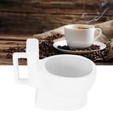 301‑400ml Ceramic Toilet Mug Funny Coffee Cup with Handle Personalized Gift for Friends