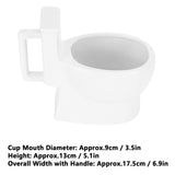 301‑400ml Ceramic Toilet Mug Funny Coffee Cup with Handle Personalized Gift for Friends