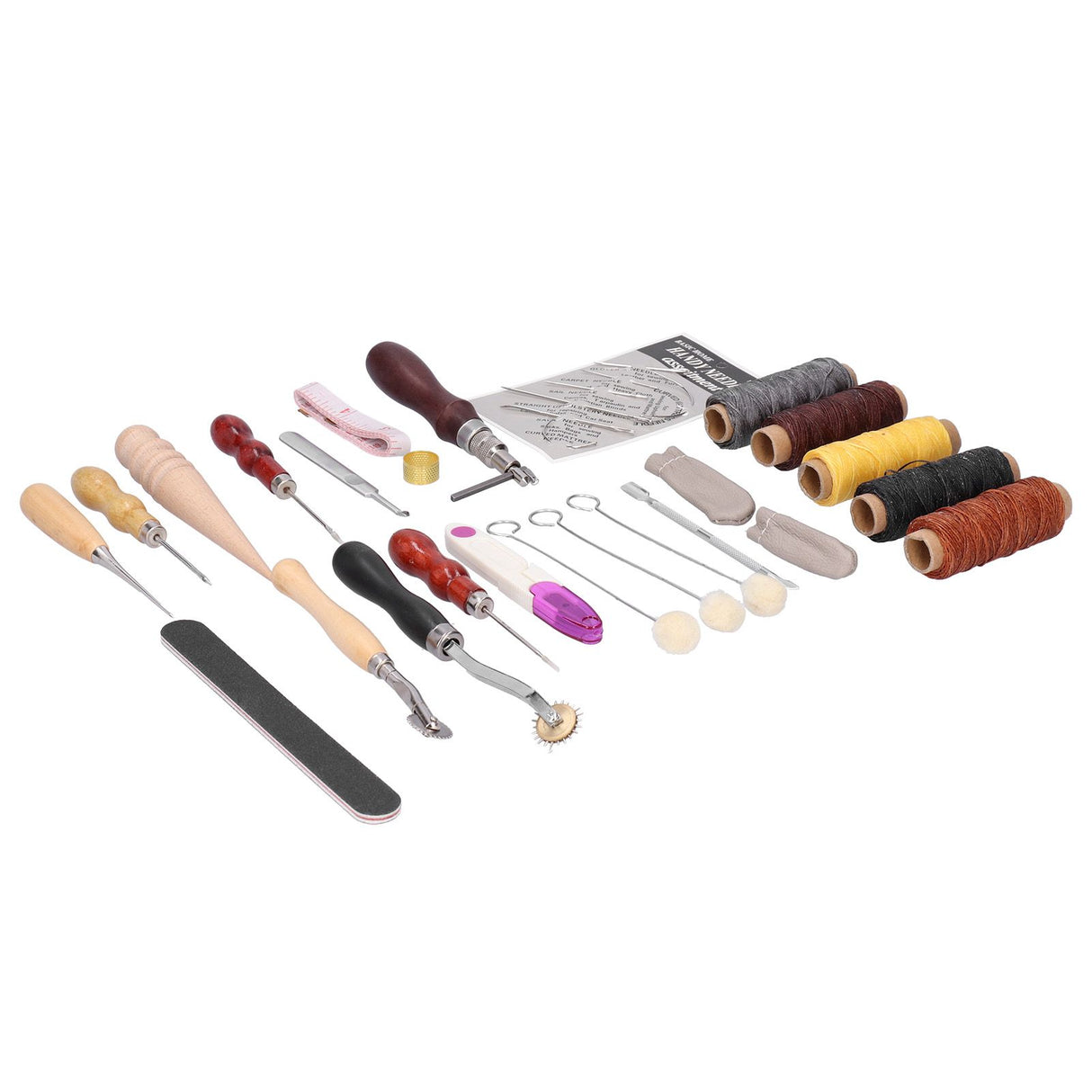 31PCS Leather Sewing Tools DIY Leather Craft Tools Hand Stitching Tool Set Sewing Accessories