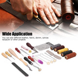 31PCS Leather Sewing Tools DIY Leather Craft Tools Hand Stitching Tool Set Sewing Accessories - Extra Image