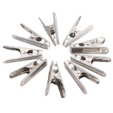 20Pcs Clothes Clips Stainless Steel Clothes Hanging Pins Clamps Home Laundry Underwear Pegs