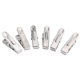 20Pcs Clothes Clips Stainless Steel Clothes Hanging Pins Clamps Home Laundry Underwear Pegs - Close-Up Angle