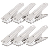 20Pcs Clothes Clips Stainless Steel Clothes Hanging Pins Clamps Home Laundry Underwear Pegs - Low Angle