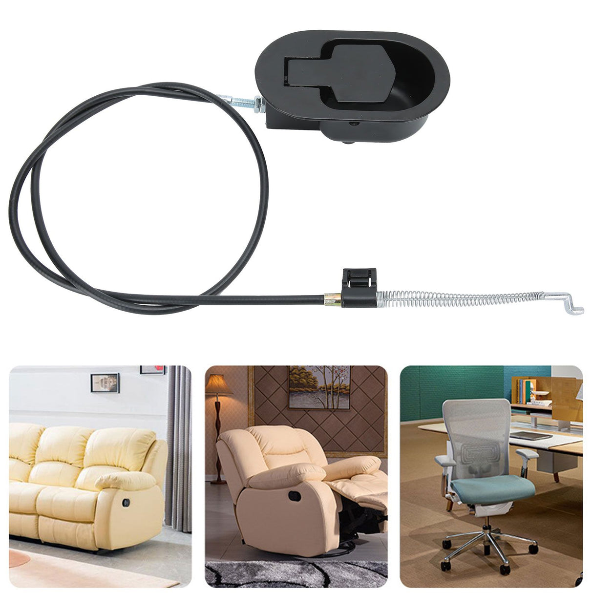 Sofa Release Handle with Cable Recliner Hand Controller Switch Replacement Accessory120mm