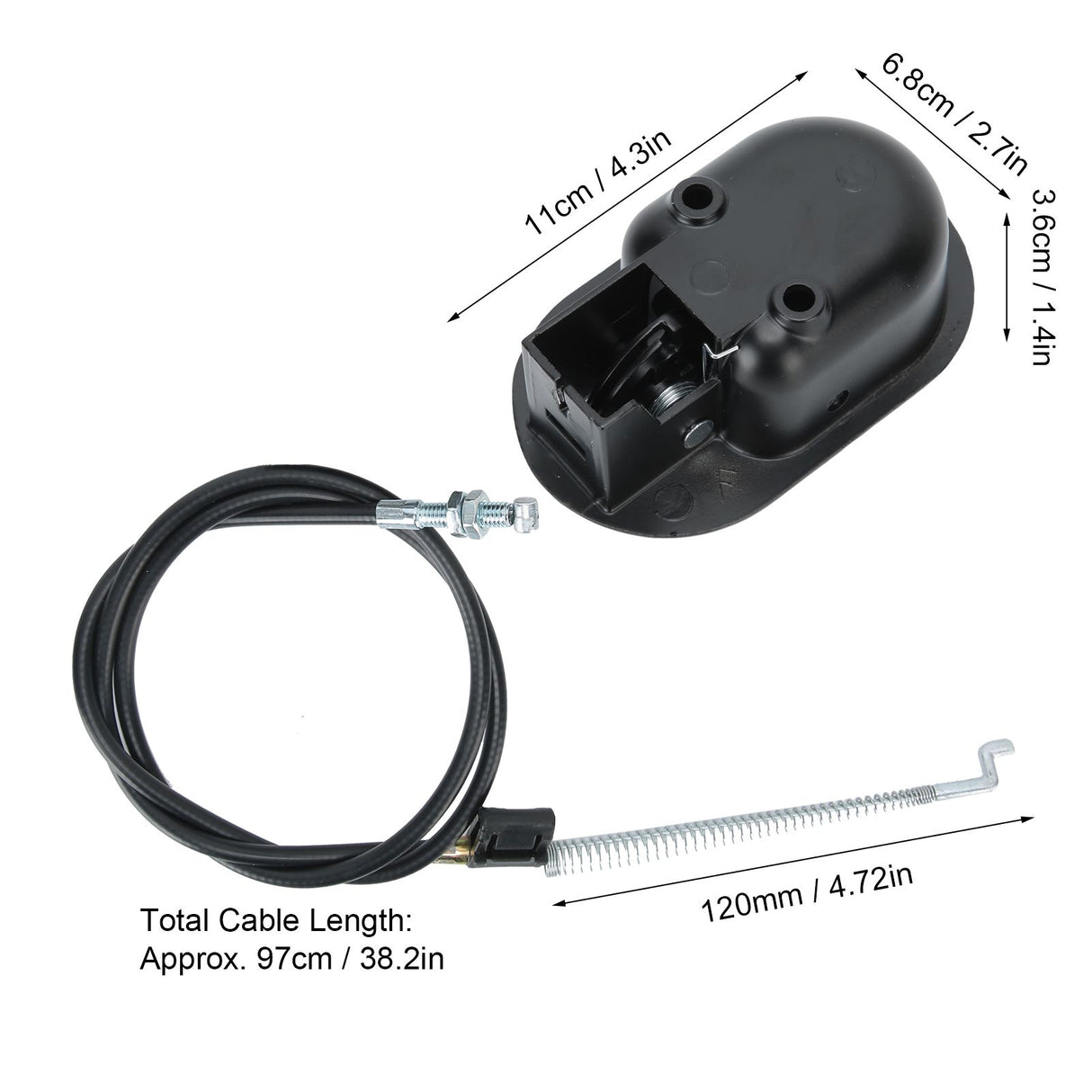 Sofa Release Handle with Cable Recliner Hand Controller Switch Replacement Accessory120mm