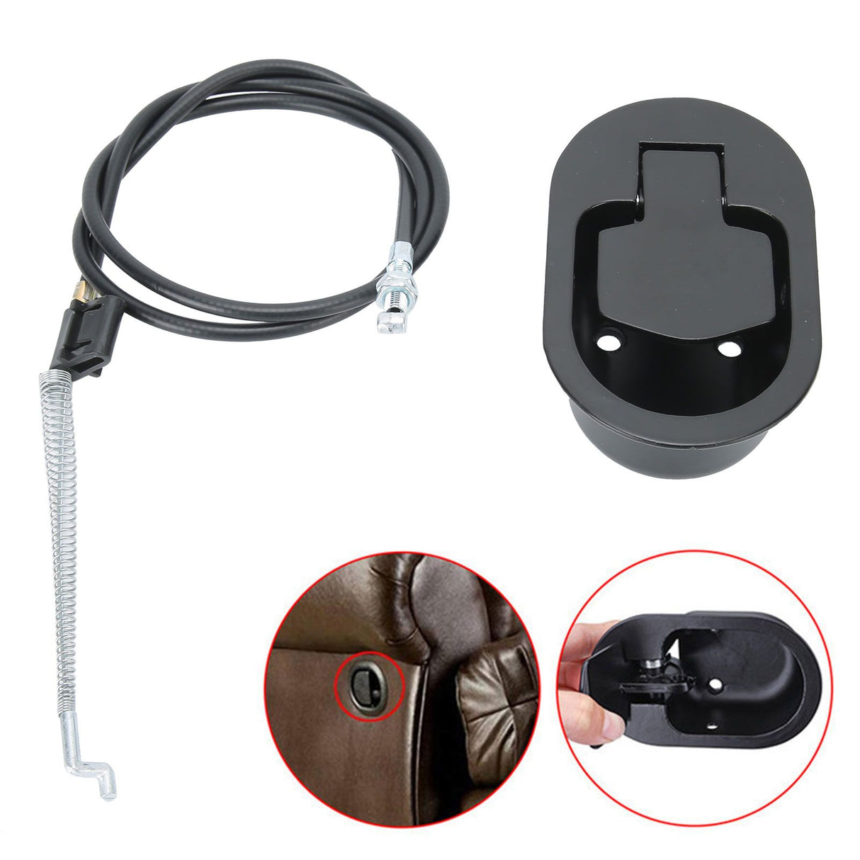 Sofa Release Handle with Cable Recliner Hand Controller Switch Replacement Accessory120mm